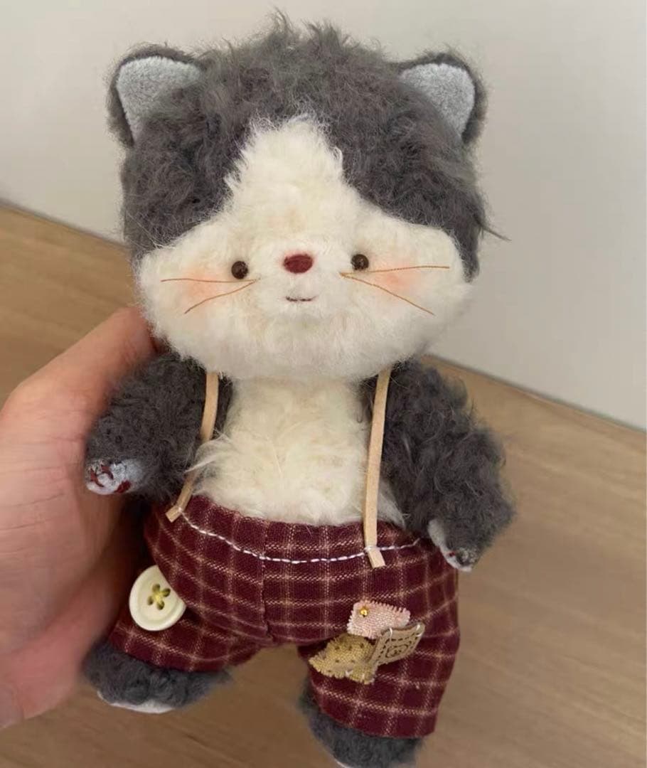 逞しい仔猫 アーティストベア 海外作家様 ハンドメイド ぬいぐるみ