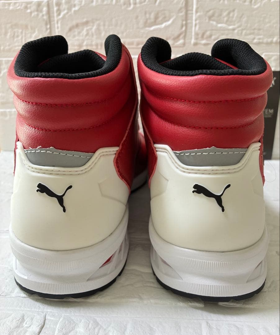 Puma 安全靴 DISC Lacing System レッド