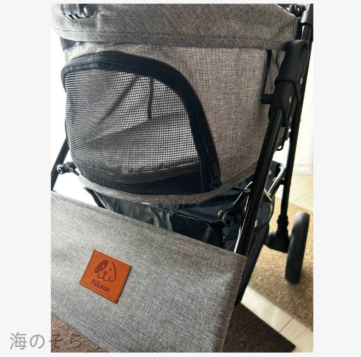 軽量コンパクト ペットキャリーカート 犬猫兼用 折り畳み 4 輪 ブレーキ付き