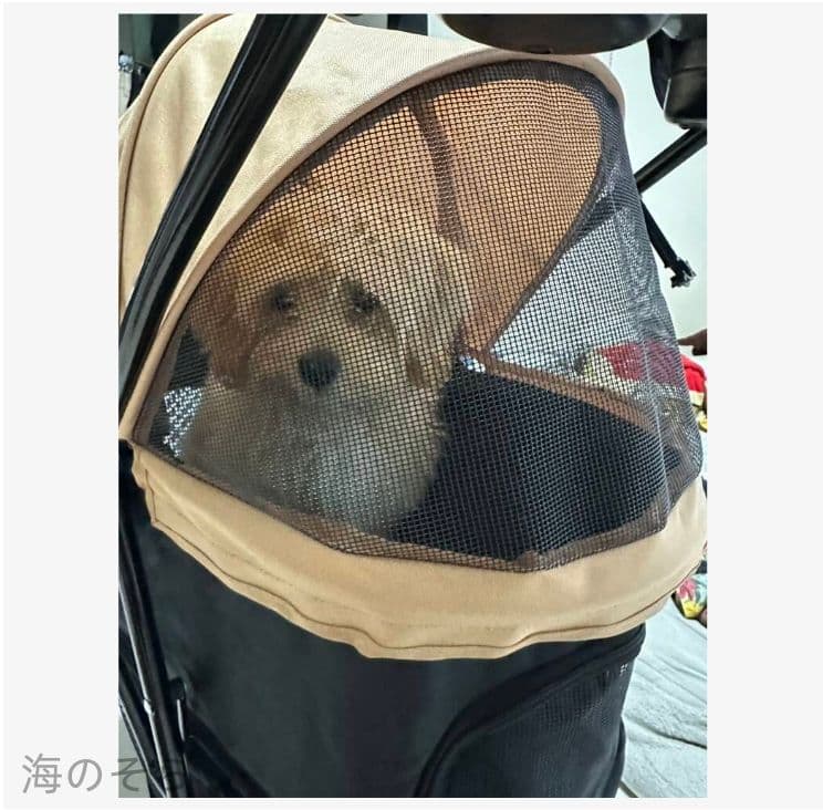 軽量コンパクト ペットキャリーカート 犬猫兼用 折り畳み 4 輪 ブレーキ付き