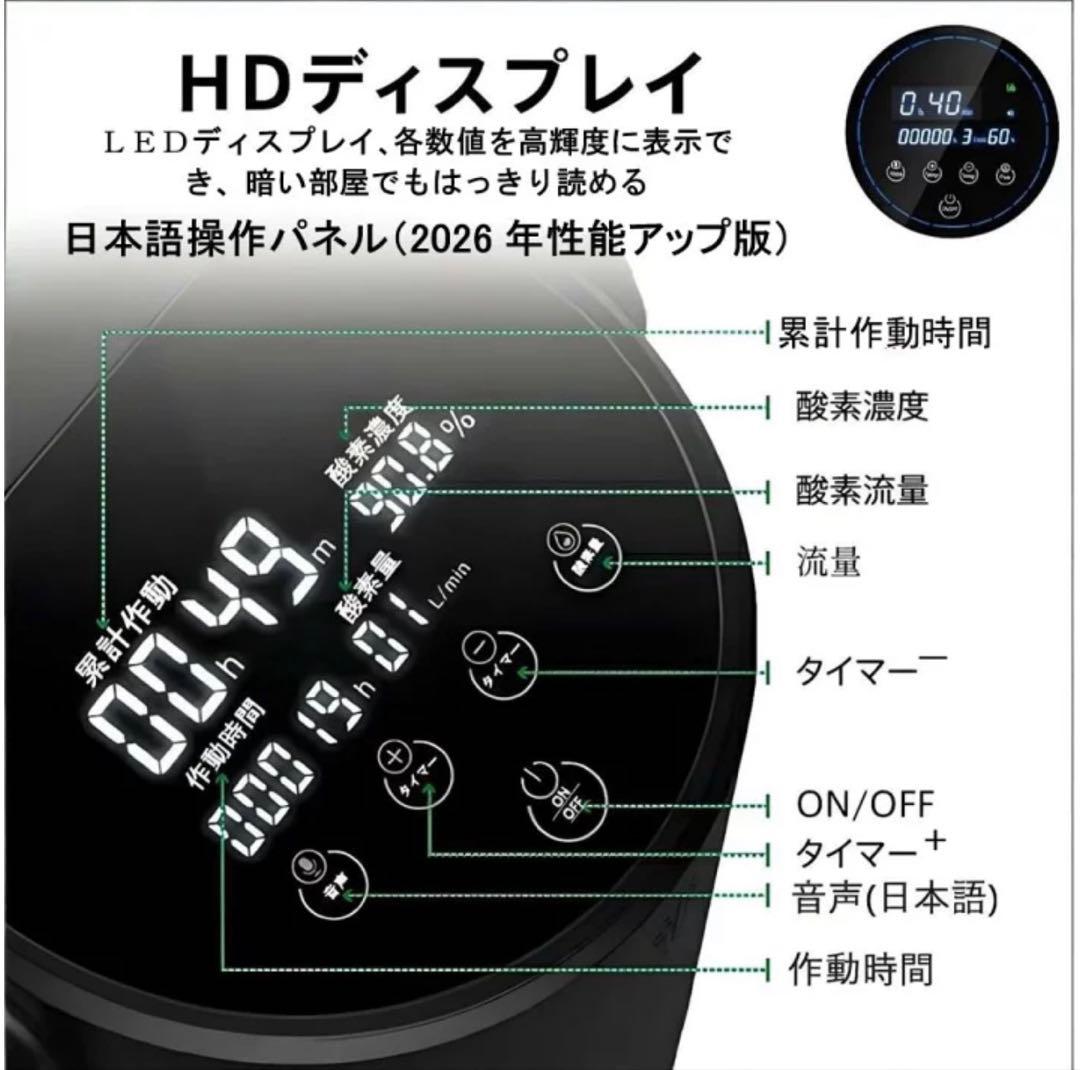 【新品】IKOU ペット酸素発生器 日本語パネル リモコン付き 犬 猫 ペット用