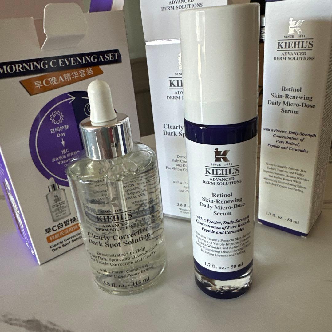美容液 Kiehl's Morning C Evening A Set