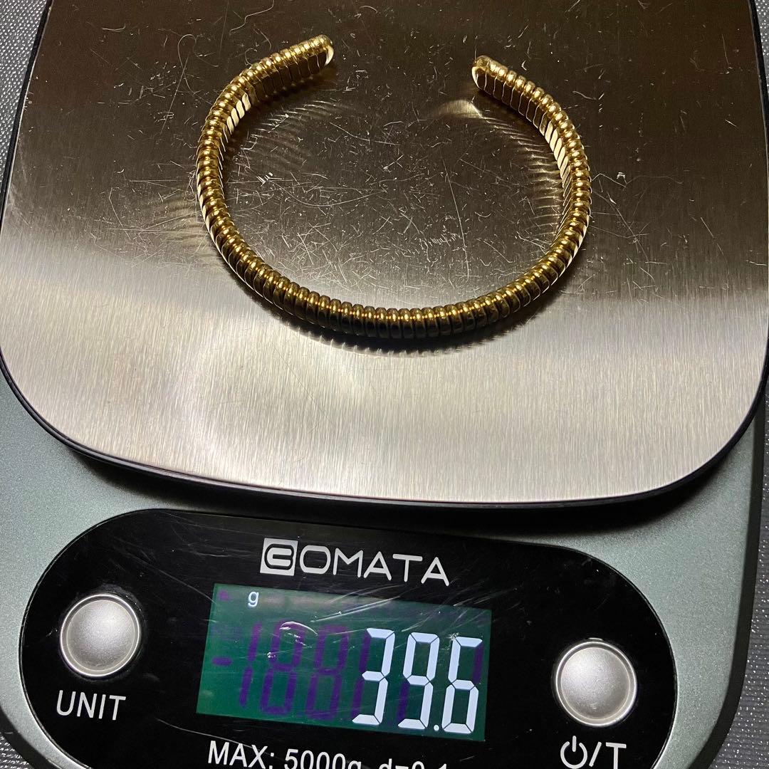 美品 ORGONE オルゴンリング バングル ゴールドカラー 健康グッズ