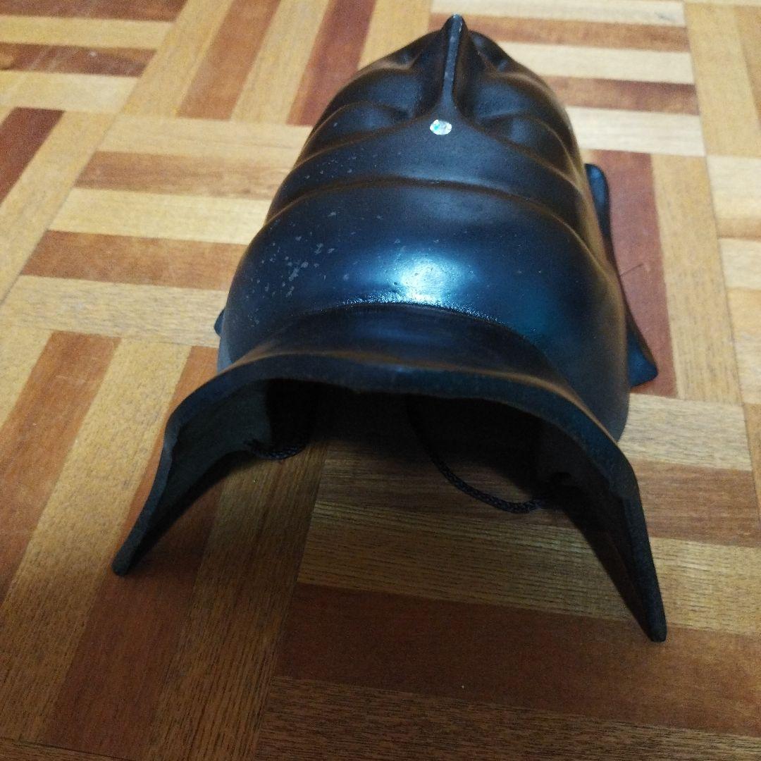 黒色金属製仏像の頭部