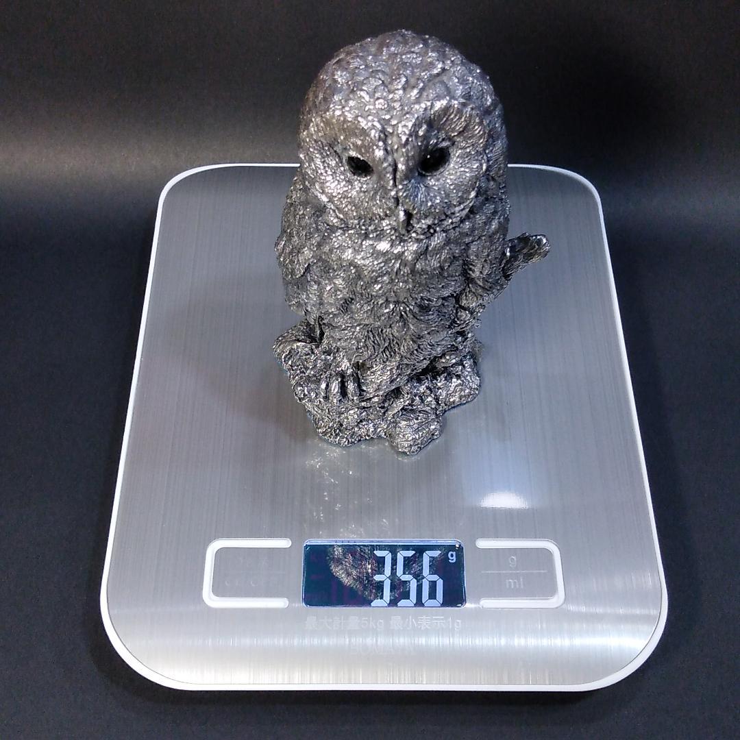 356g【カントリーアーティスト】銀翼のフクロウ（梟）スターリングシルバー
