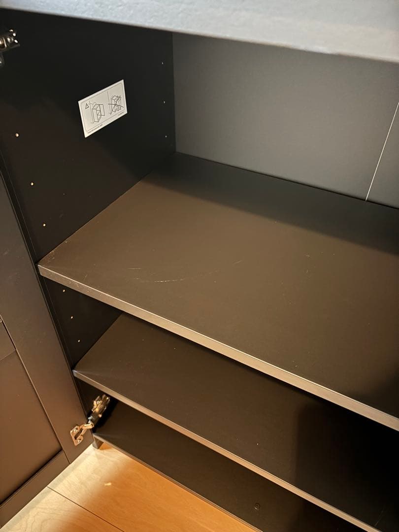 IKEA BRIMNES ブリムネス　キャビネット　黒
