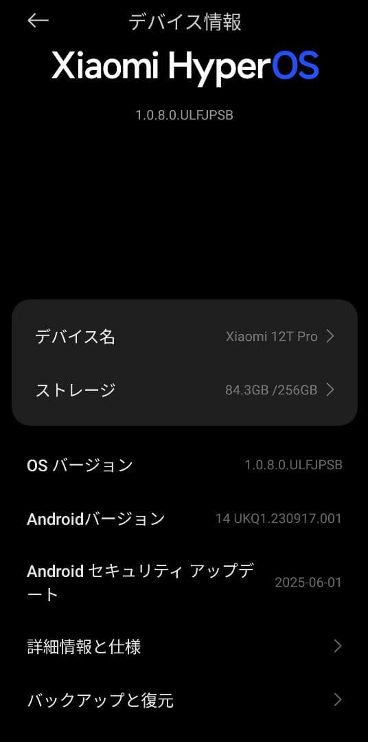 Xiaomi 12T Pro ブラック