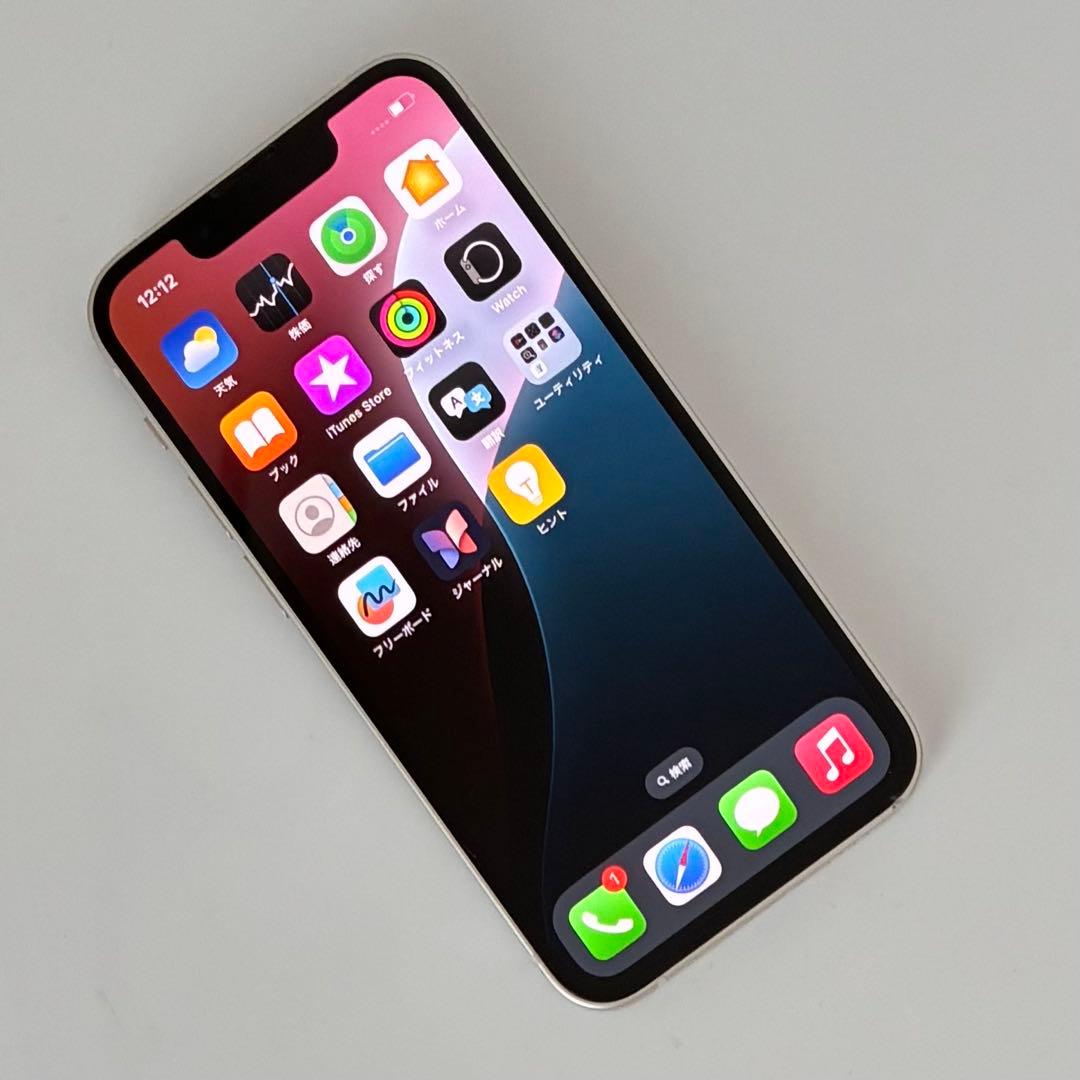 M 10【電池新品】 iPhone 13mini　128GB　スターライト