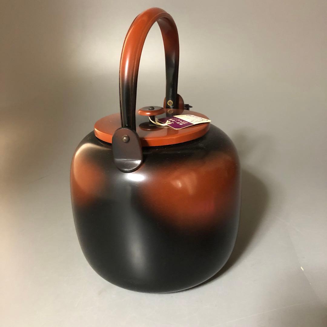 ◆610◆茶道具 腰黒 水注 水次 薬缶（腰黒やかん）ヤカン 裏千家 日本製