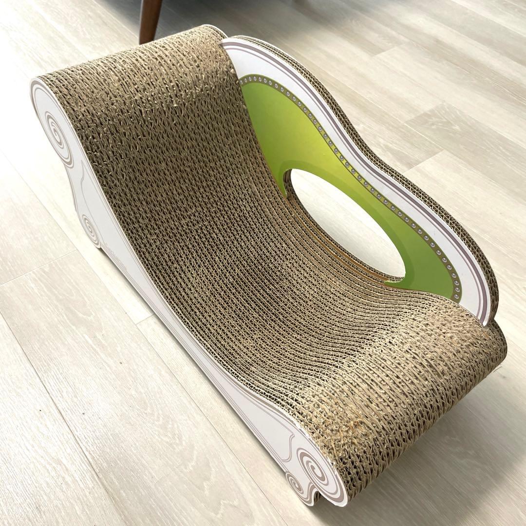 カリカリーナ 猫用爪とぎ ソファ型段ボール グラングラン XLサイズ