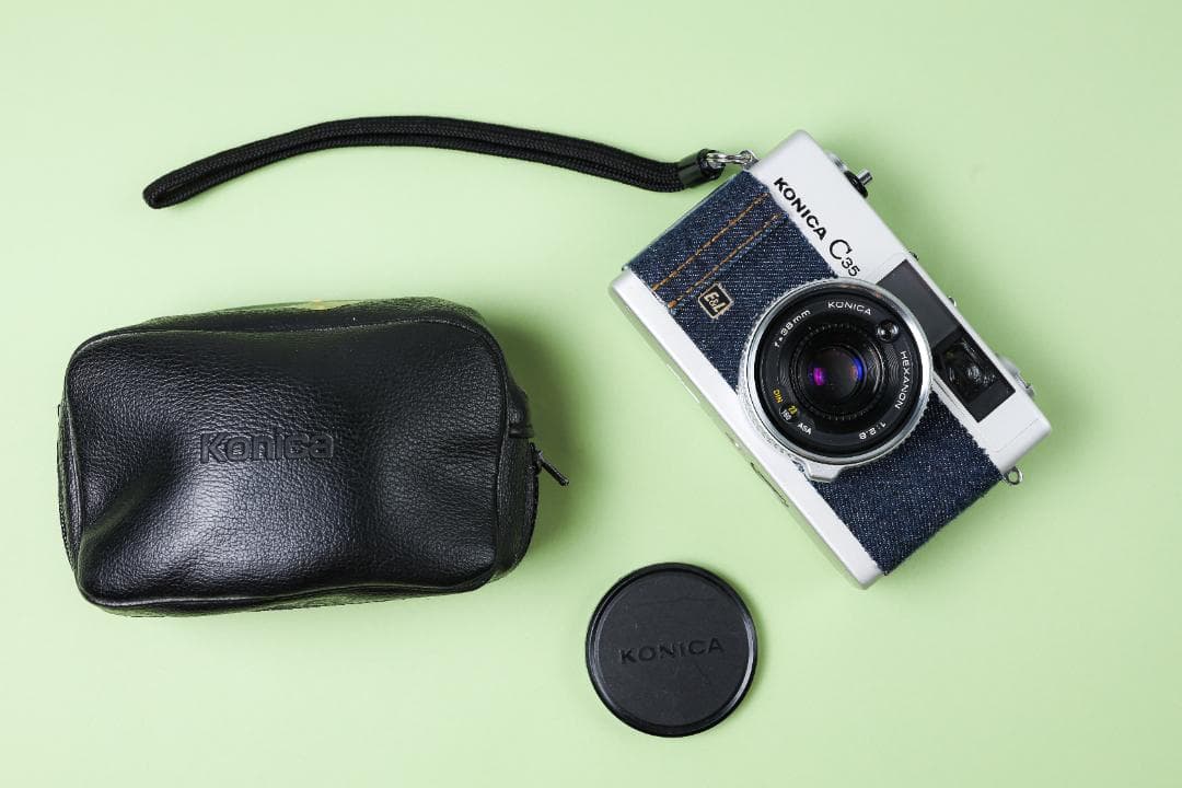 [#718] コニカ KONICA C35 E&L コンパクトフィルムカメラ