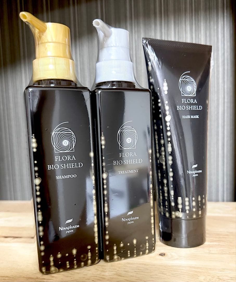 ニナ フローラバイオシールド シャンプー＆トリートメント＆ヘアマスク ３点セット