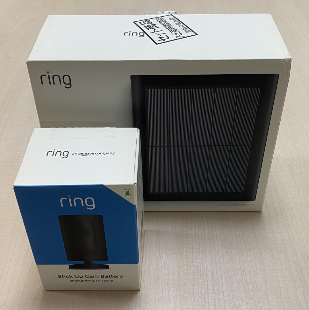 新品‼　Ring Stick Up Cam Battery ソーラーパネルセット