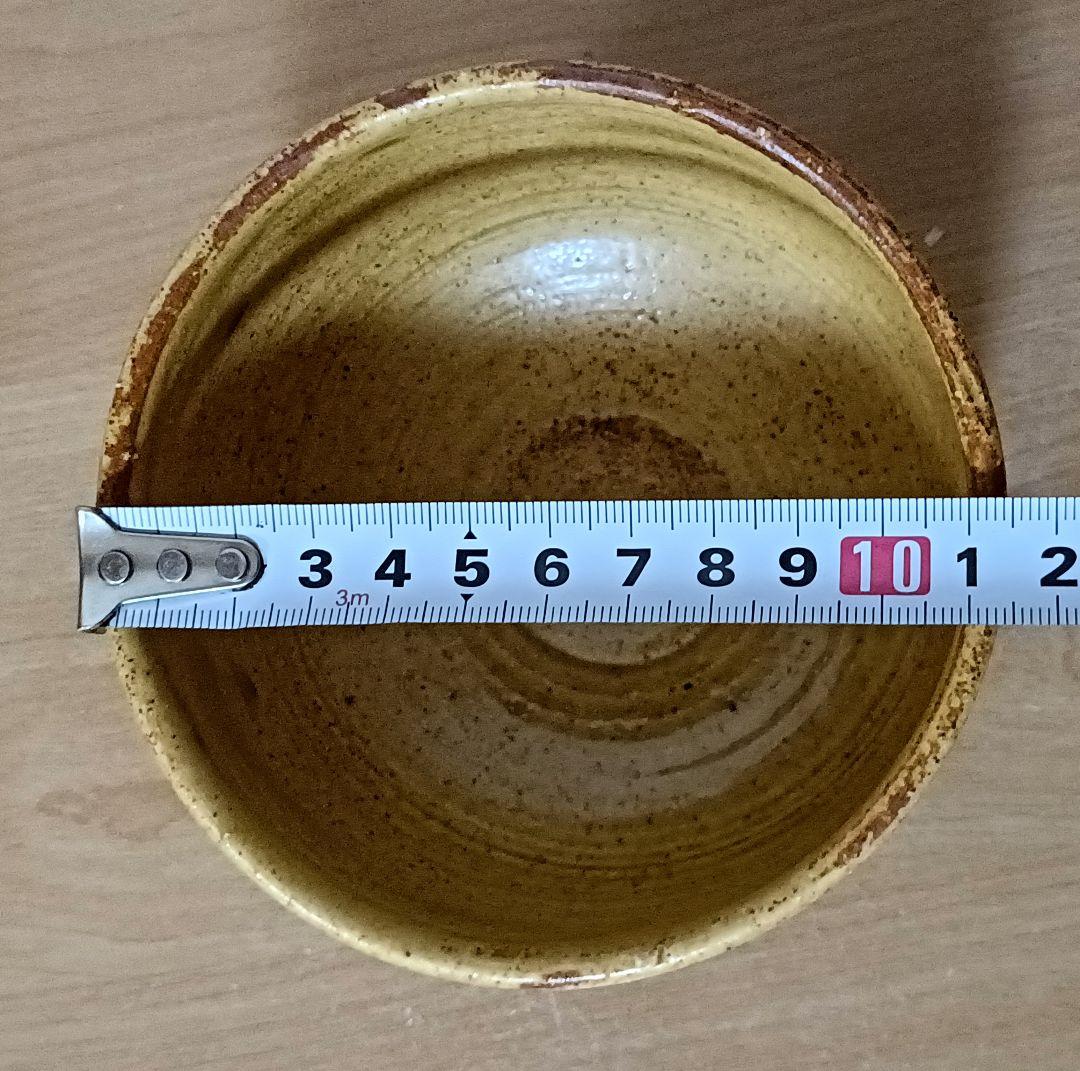 丹羽好一作　黄瀬戸茶盌　茶道具　茶碗　黄瀬戸焼
