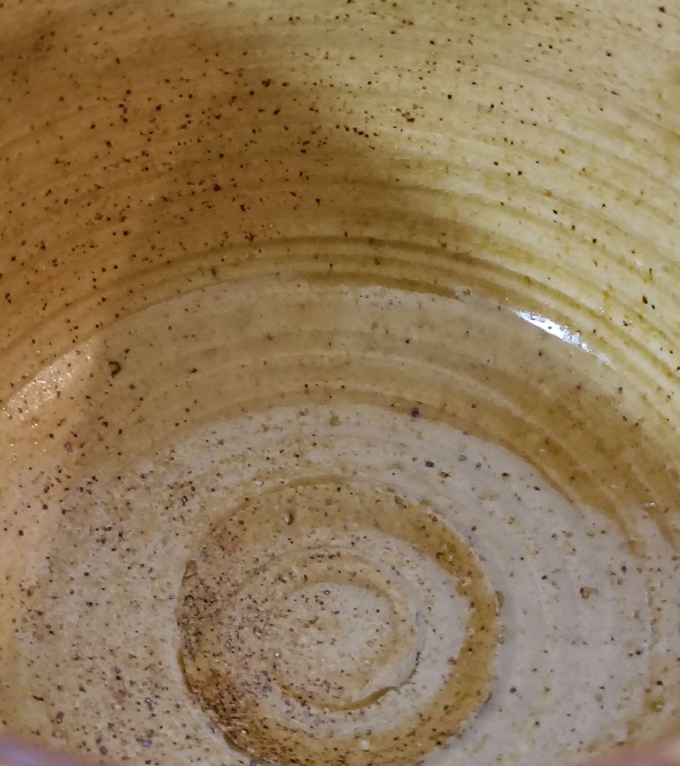 丹羽好一作　黄瀬戸茶盌　茶道具　茶碗　黄瀬戸焼