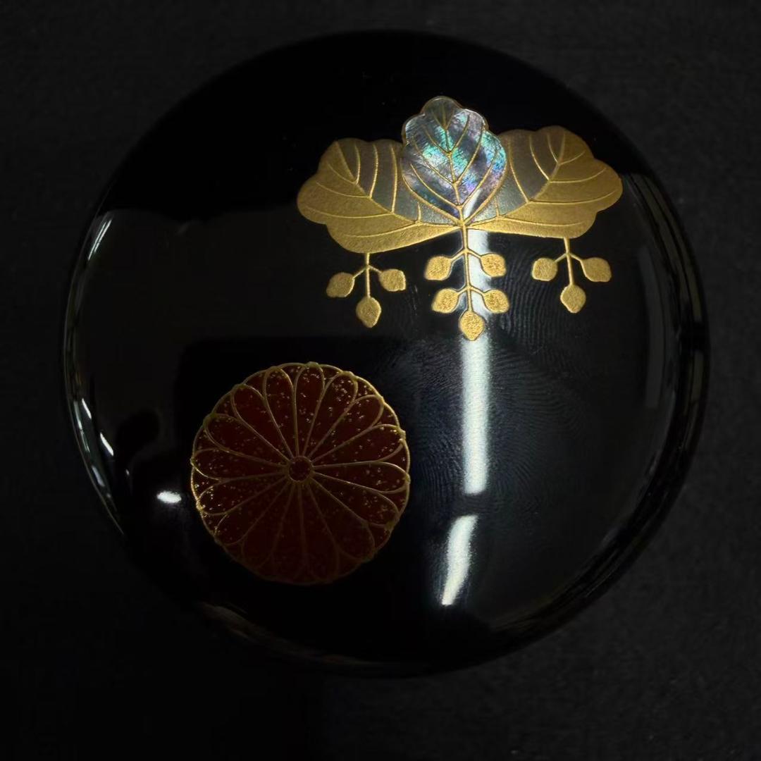 高台寺蒔絵　中棗　輪島塗　茶入れ　茶道具