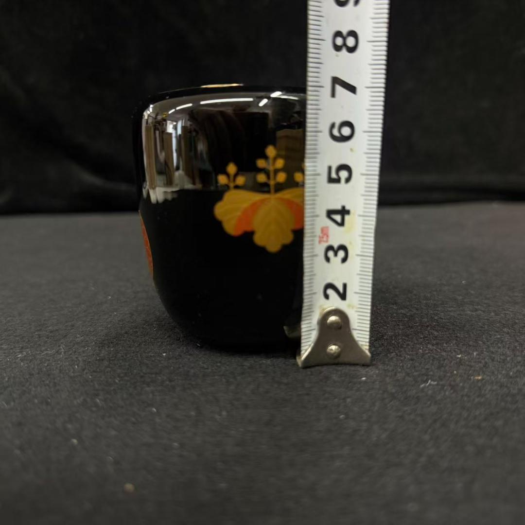 高台寺蒔絵　中棗　輪島塗　茶入れ　茶道具