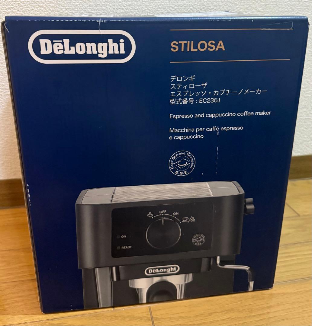 DeLonghiデロンギスティローザエスプレッソマシンブラックEC235J-BK