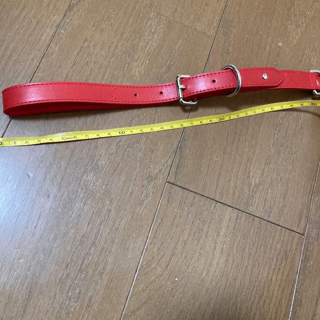 LOEWE レッド レザー使用 犬用リード 赤 未使用 ロエベ