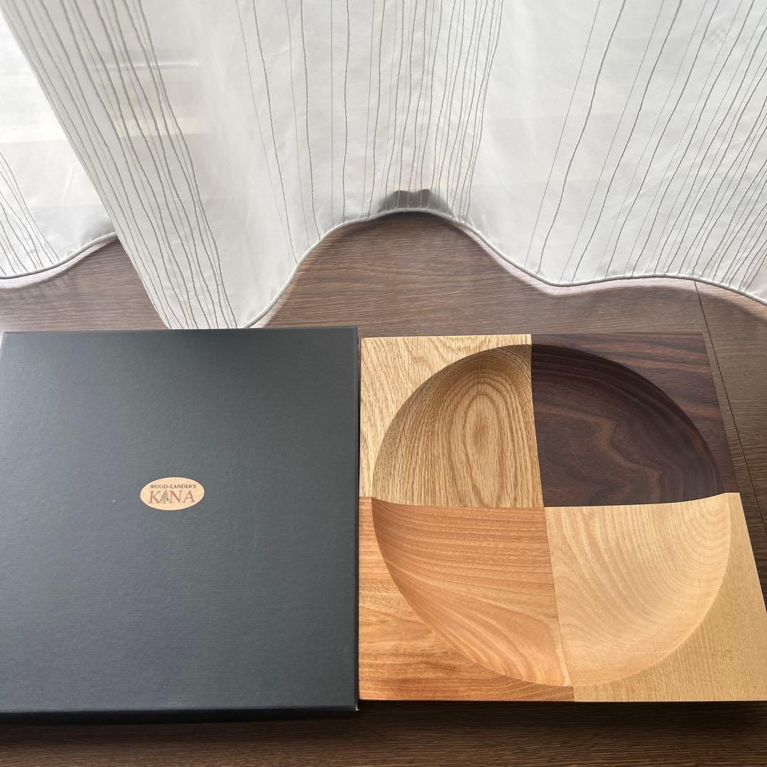 未使用WOODLANDER’S片岡裕士 木製プレート工芸品