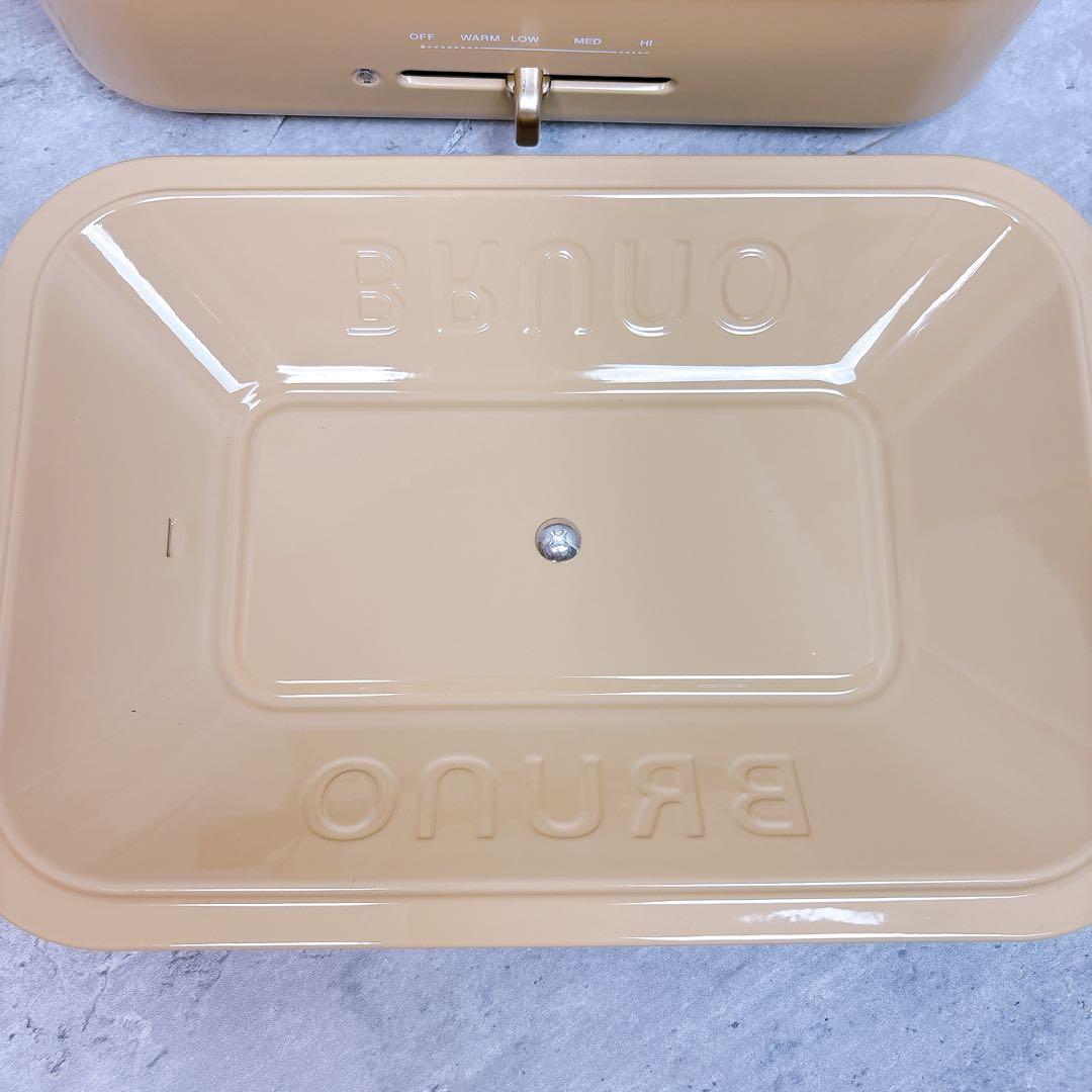 【極美品】BRUNO コンパクトホットプレート ホワイト BOE021-WH