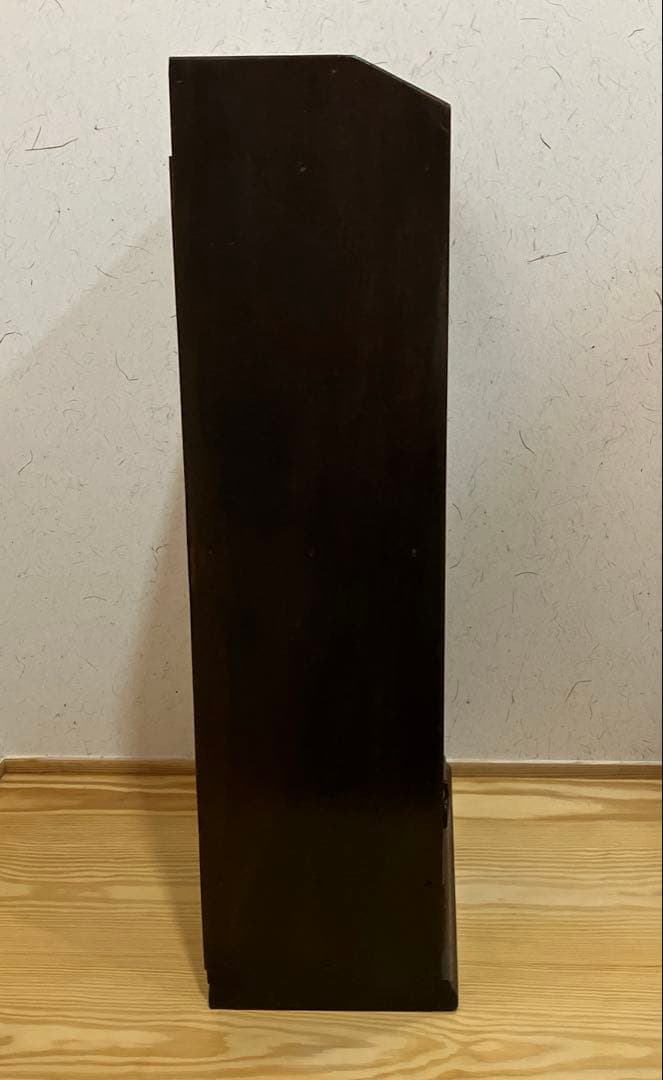アンティーク家具　小型木製本棚 引き出し付き ブルーパロット