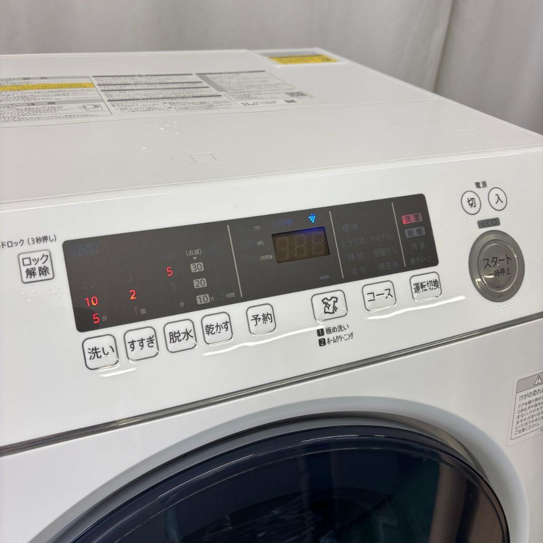 R89942　ドラム式洗濯機　SHARP　10キロ　右開　安い　綺麗　設置無料