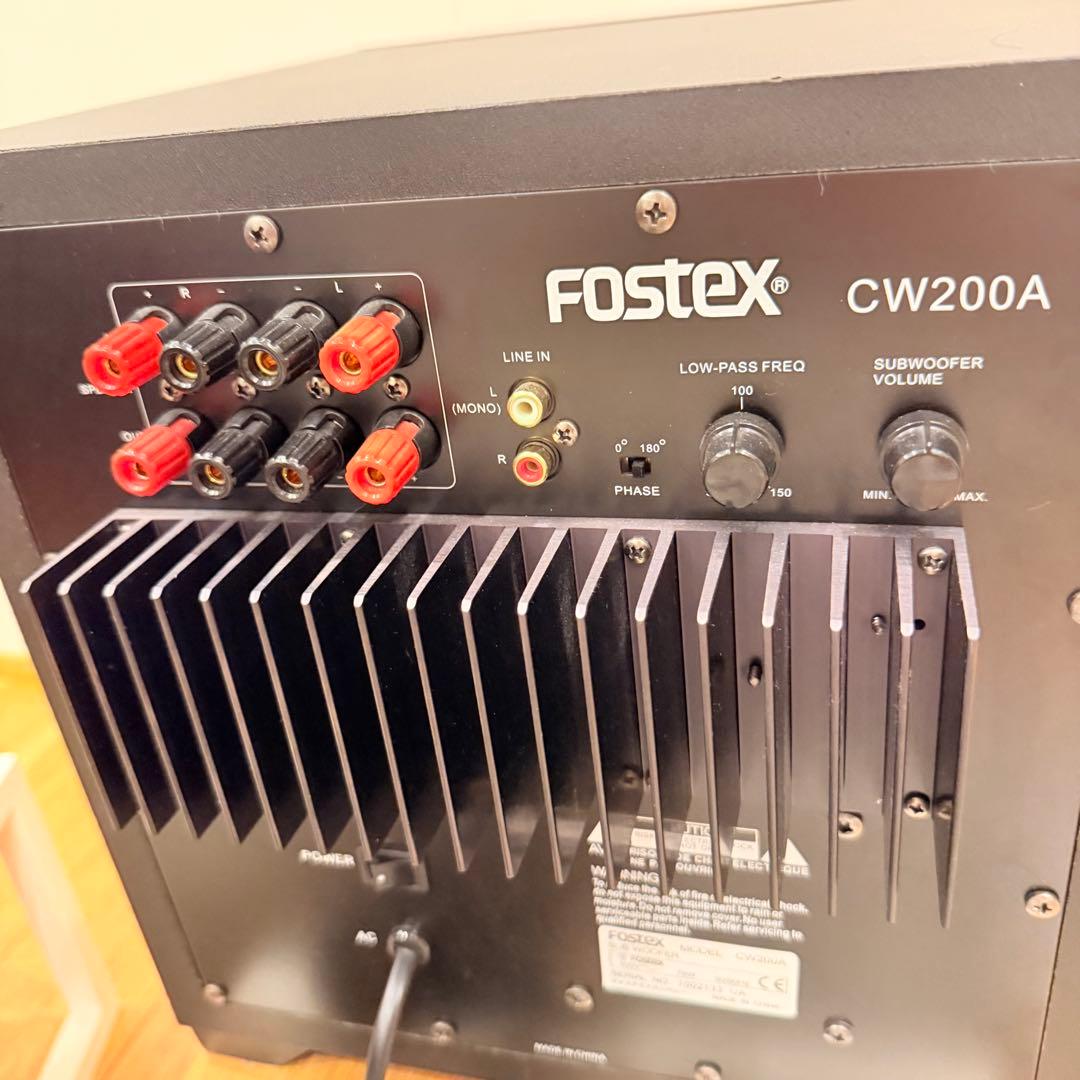 FOSTEX CW200A 説明書付属 サブウーファー スピーカー システム