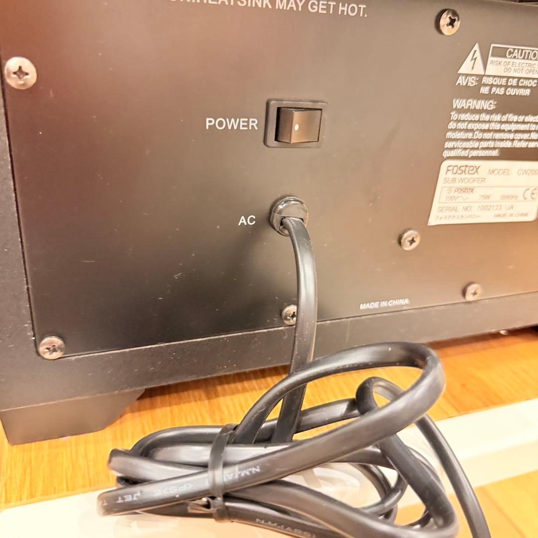 FOSTEX CW200A 説明書付属 サブウーファー スピーカー システム