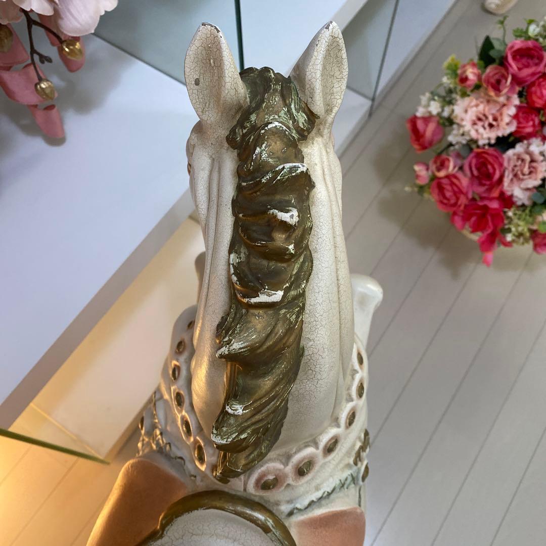 ロココ調　馬　花台　フラワースタンド　アンティーク　ロココ　プリンセス　西洋家具