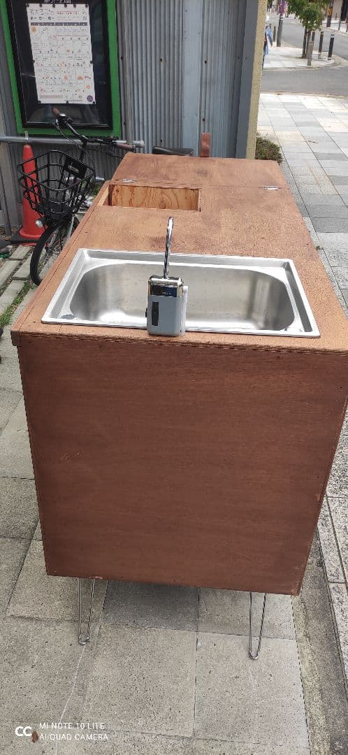 木製移動式キッチンリヤカー