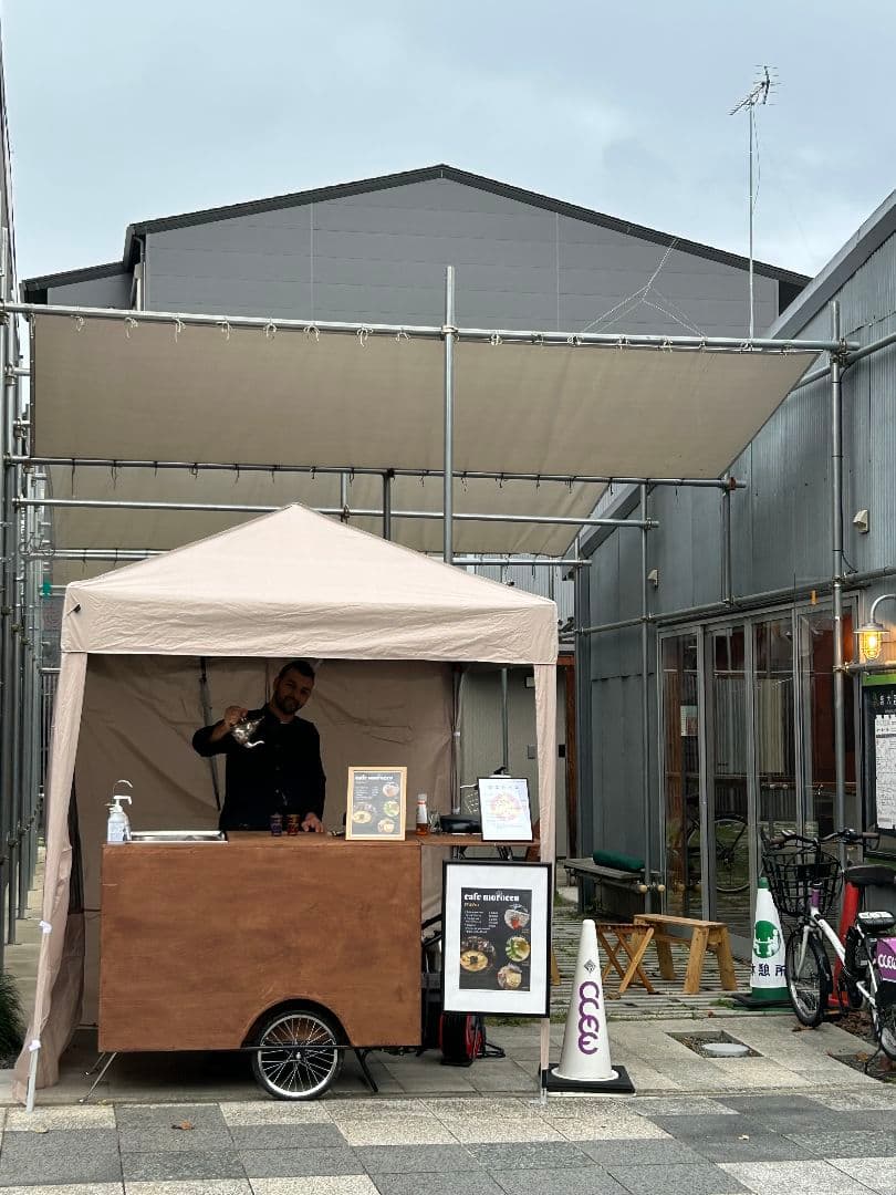 木製移動式キッチンリヤカー