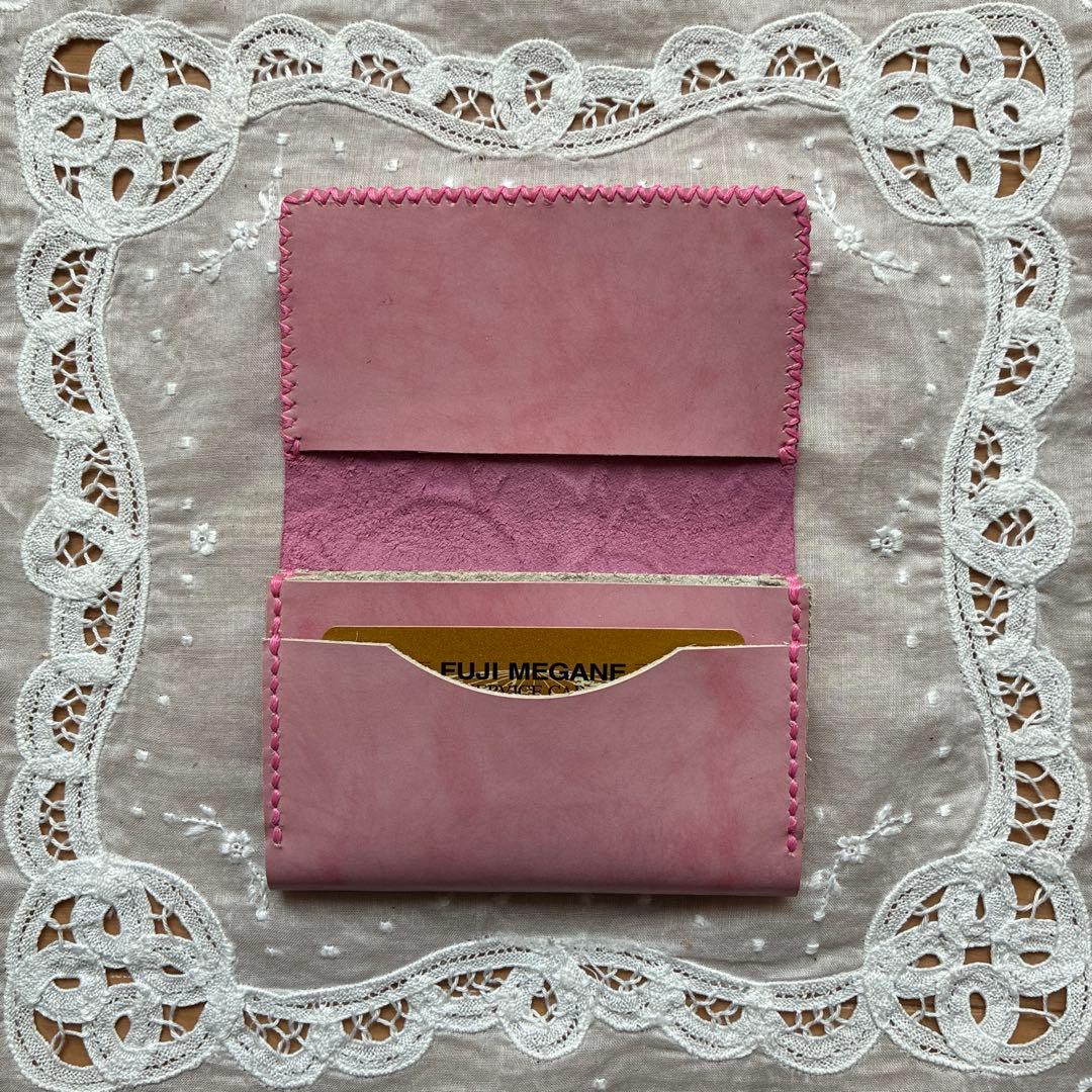 16a. 【レザー】名刺・カードケース　ハンドメイド
