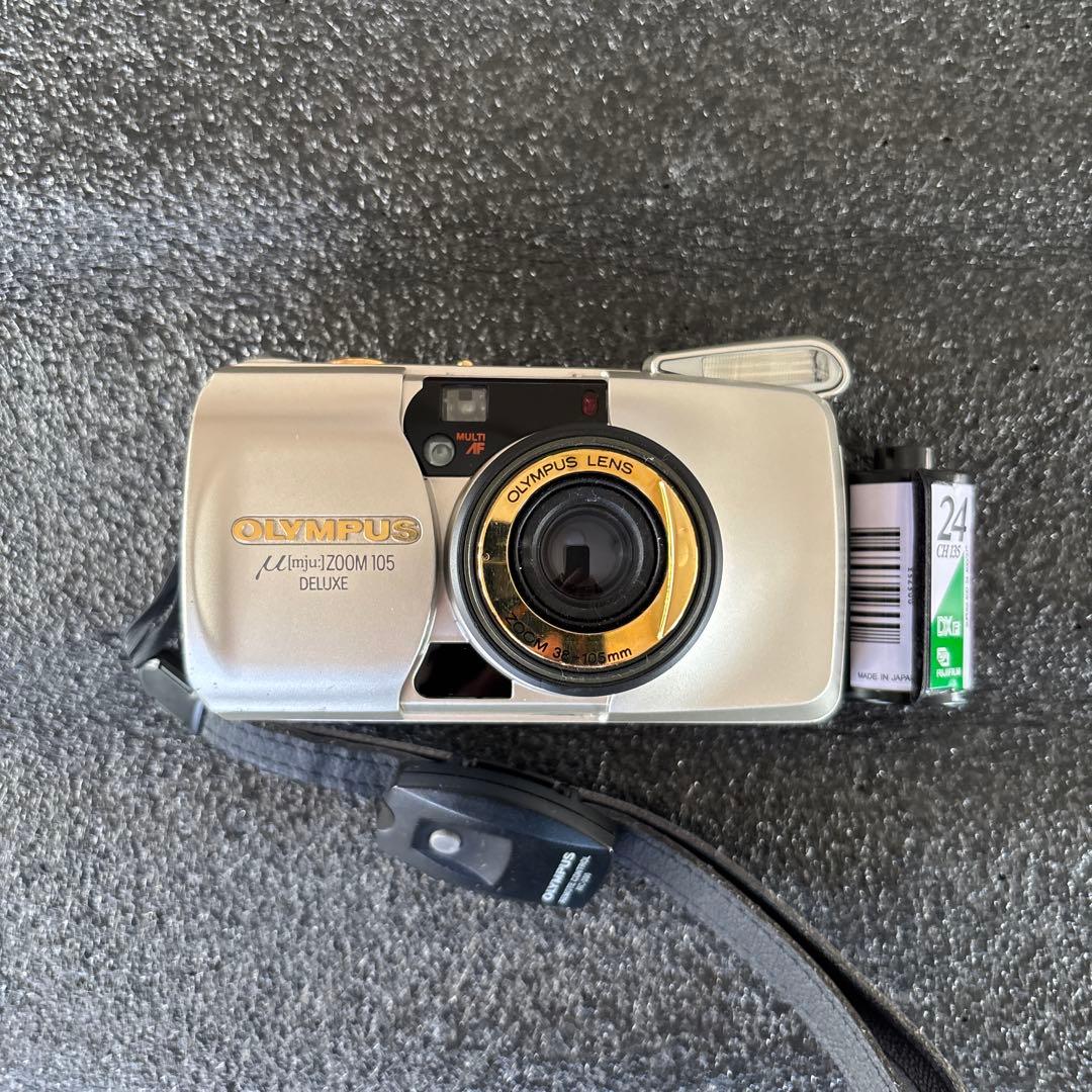 OLYMPUS フィルムカメラ「μ[mju:] ZOOM 105 DELUXE