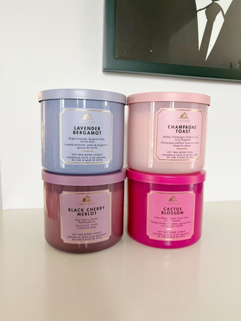 Bath & Body Works 3芯アロマキャンドル 4個セット