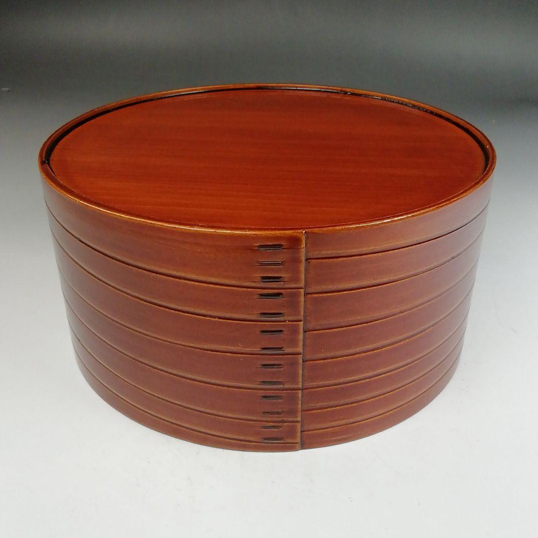 Ｗ３２７　建水　『飛騨春慶塗　曲建水』　紙箱　茶道具