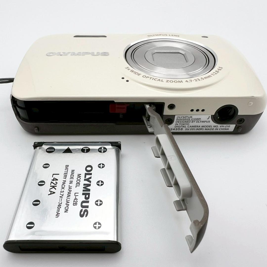 【完動品】OLYMPUS VH-210 コンデジ ホワイト 動作確認済