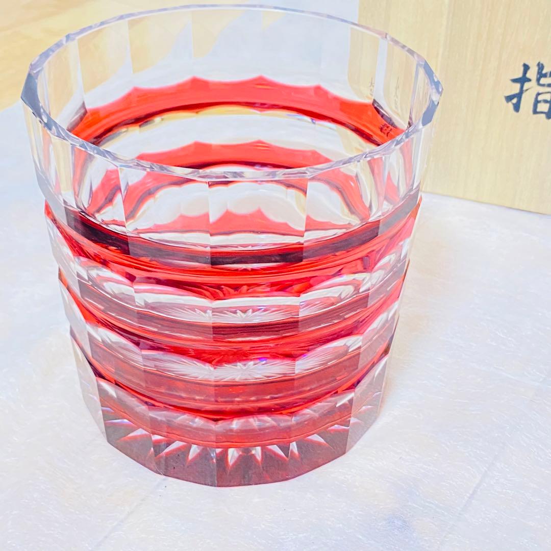 美品✨ 大友精三作 ヴィンテージガラス水指 江戸切子 茶道具