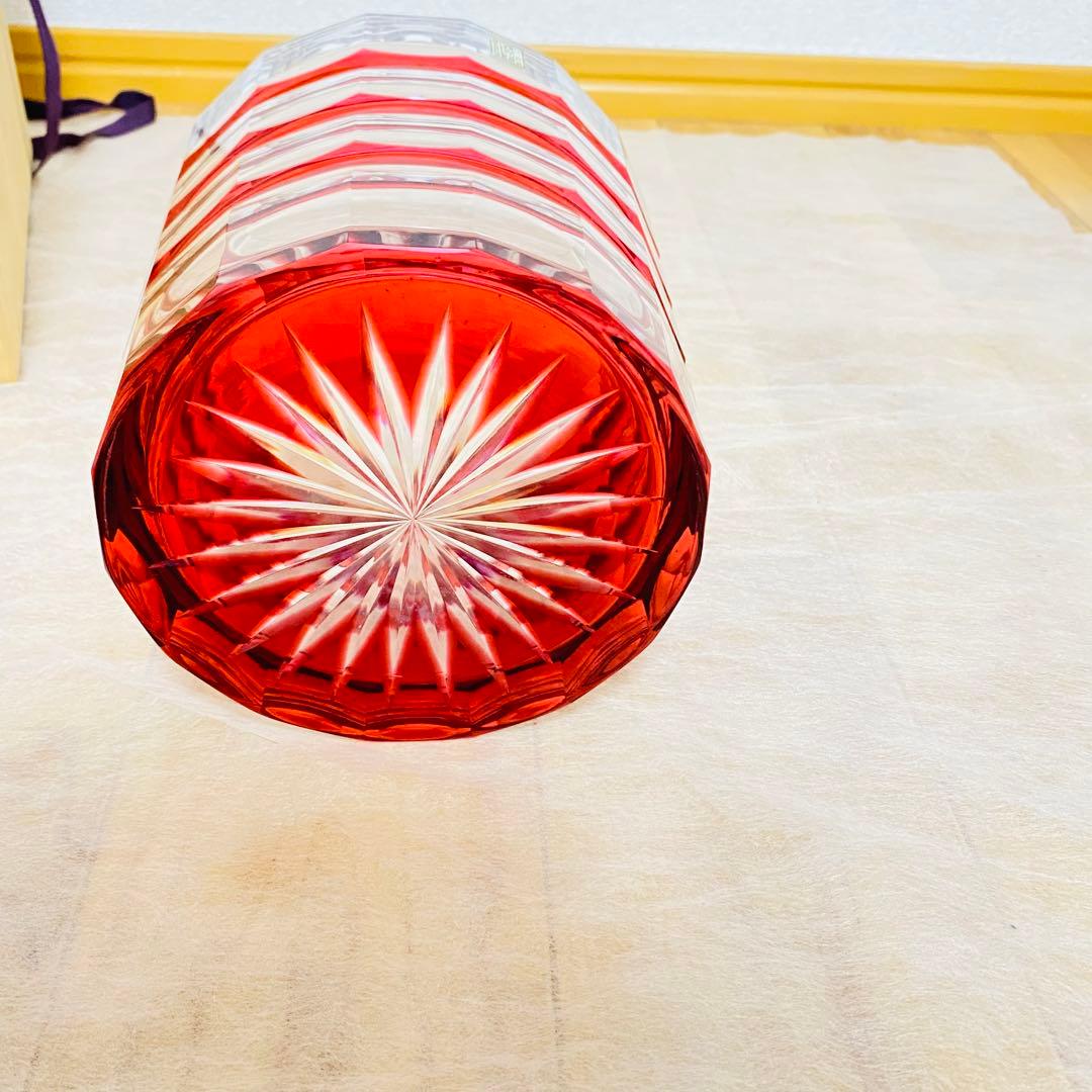 美品✨ 大友精三作 ヴィンテージガラス水指 江戸切子 茶道具