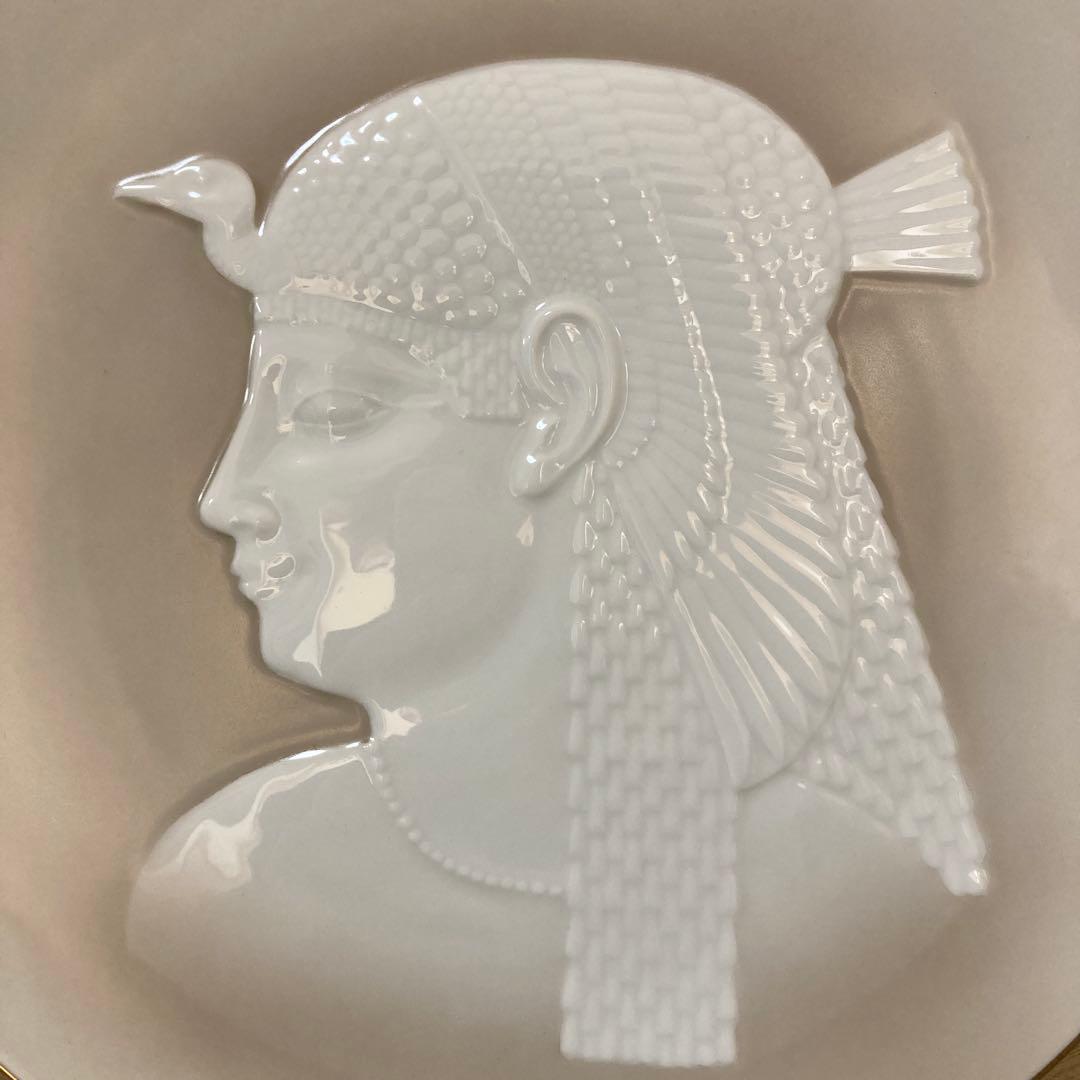 1955年　オールドノリタケ　古代エジプト ネクベト女神レリーフプレート　飾り皿