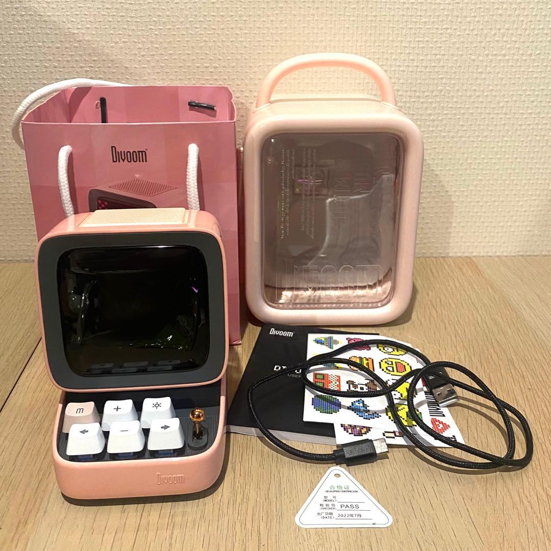 Divoom Ditoo-Plus Bluetooth スピーカー　ピンク
