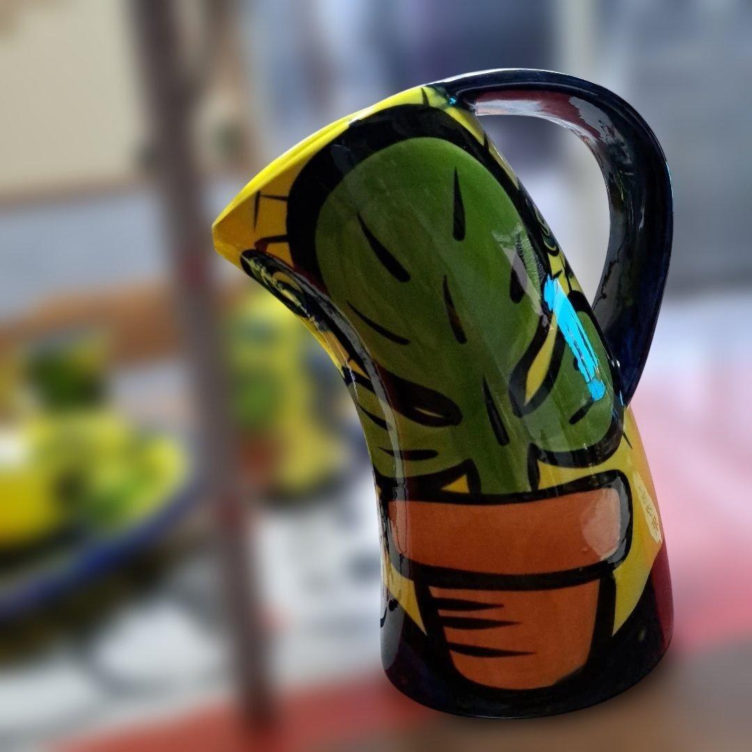 サボテンデザイン陶器食器セット