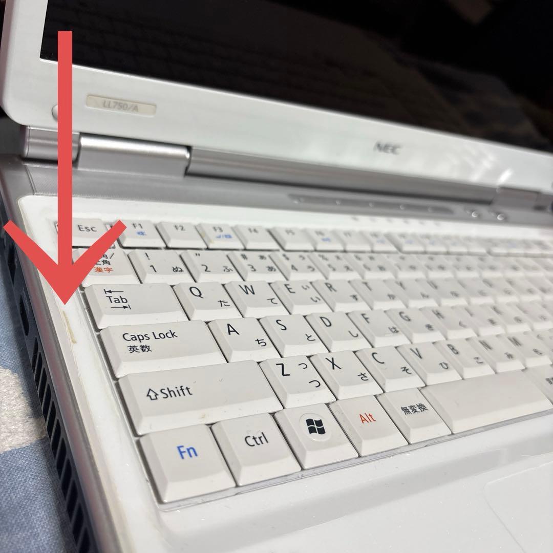 NEC ノートPC LaVie LL750 本体 ACアダプター付き