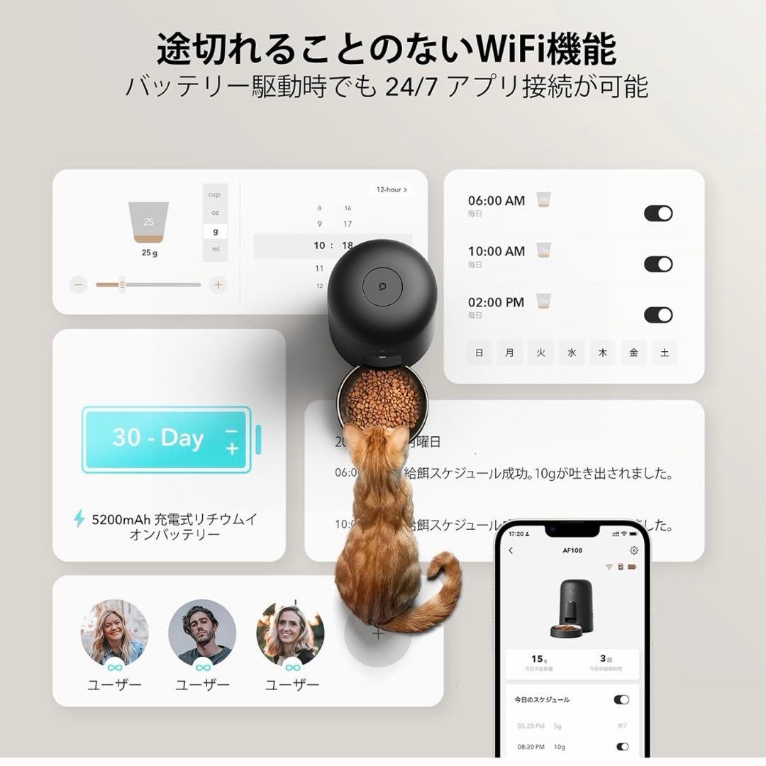 PETLIBRO スマート給餌器 ブラック