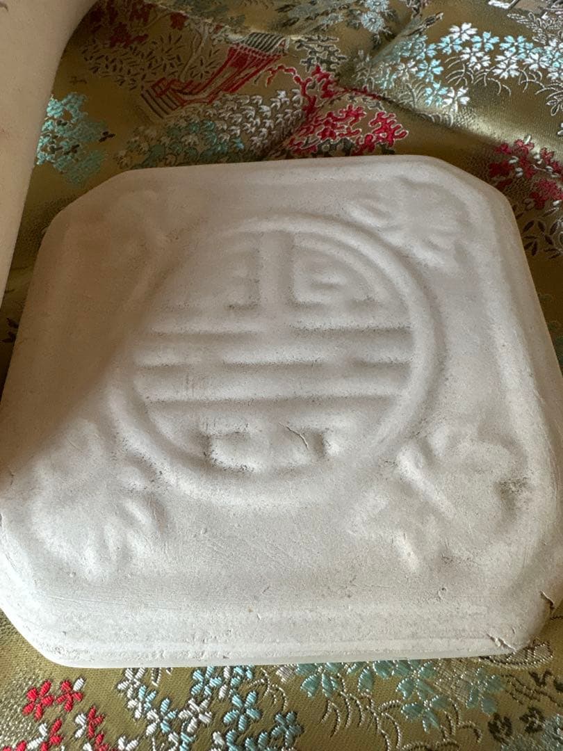 【名工】煎茶道具 白泥 涼炉・茶銚・涼炉台 3点セット 銘「春峰」京焼 骨董