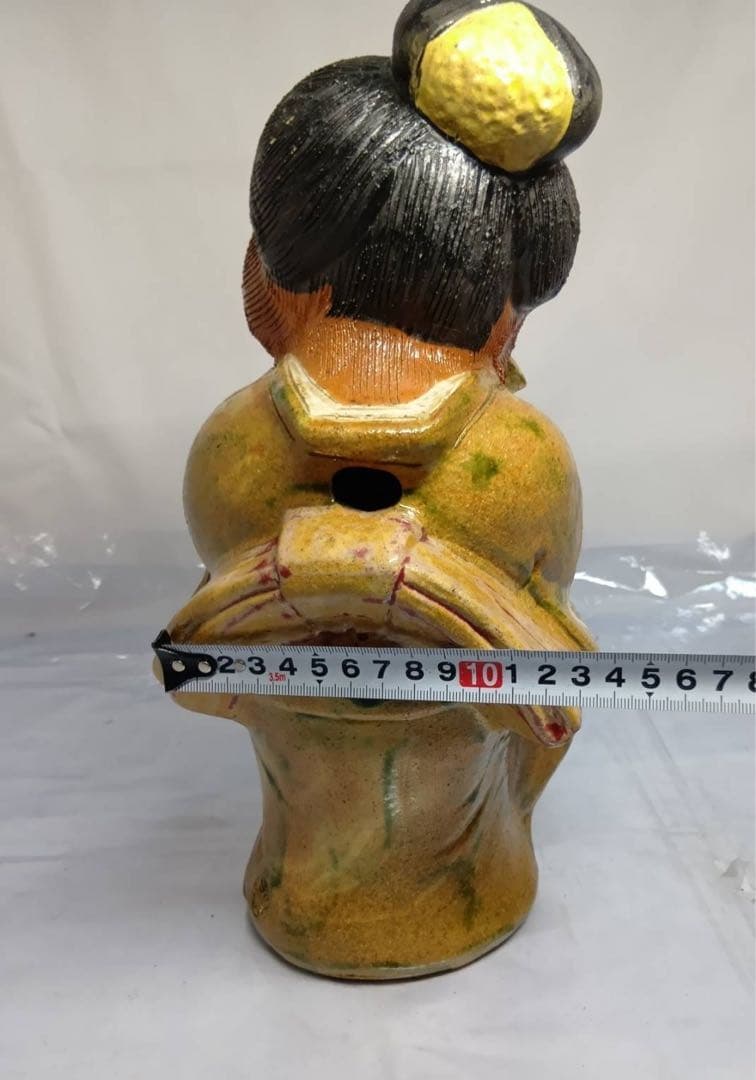 商売繁盛　市楽焼　たぬき　置物　縁起物　陶器製　狸奄　いらっしゃまいませ　骨董