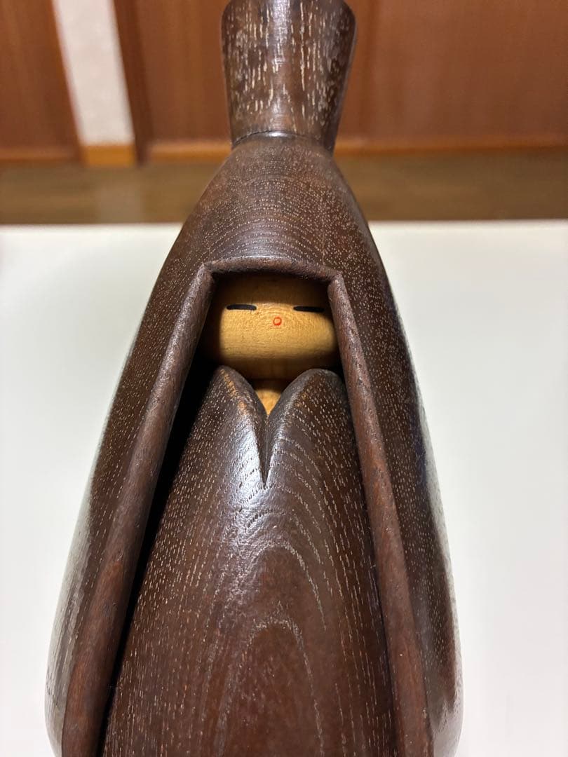 名作 創作こけし 志藤尚山「雪国の童」高さ約28cm 内閣総理大臣賞作家 希少