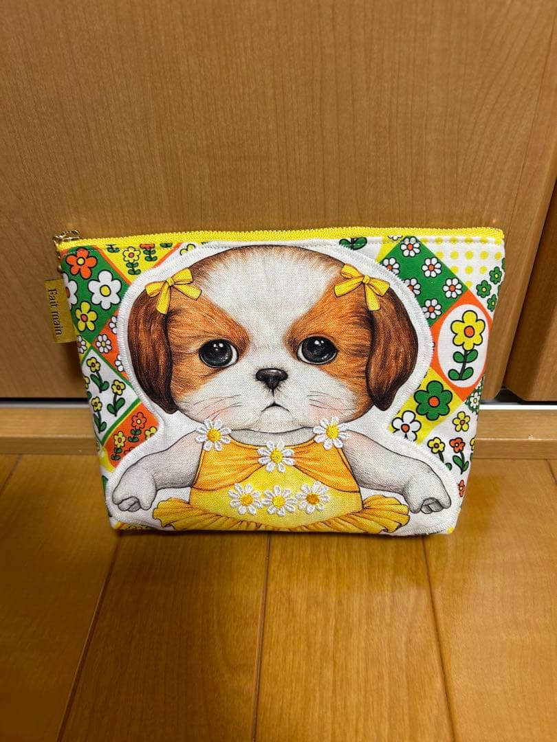 ハンドメイド　コヤンイサムチョン　マチ付きポーチ