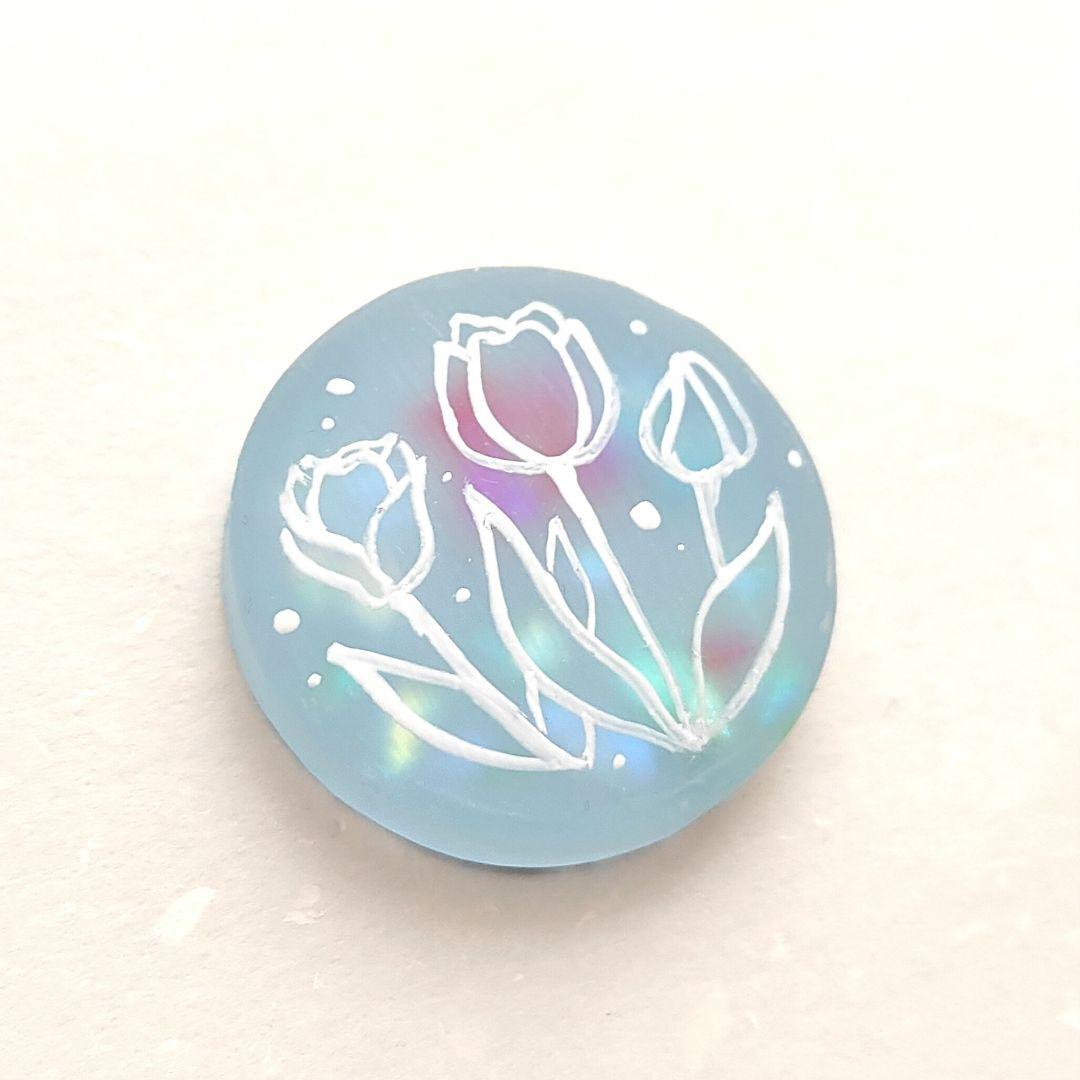 【772】ハンドメイド　レジン　ヘアゴム　ポニーフック
