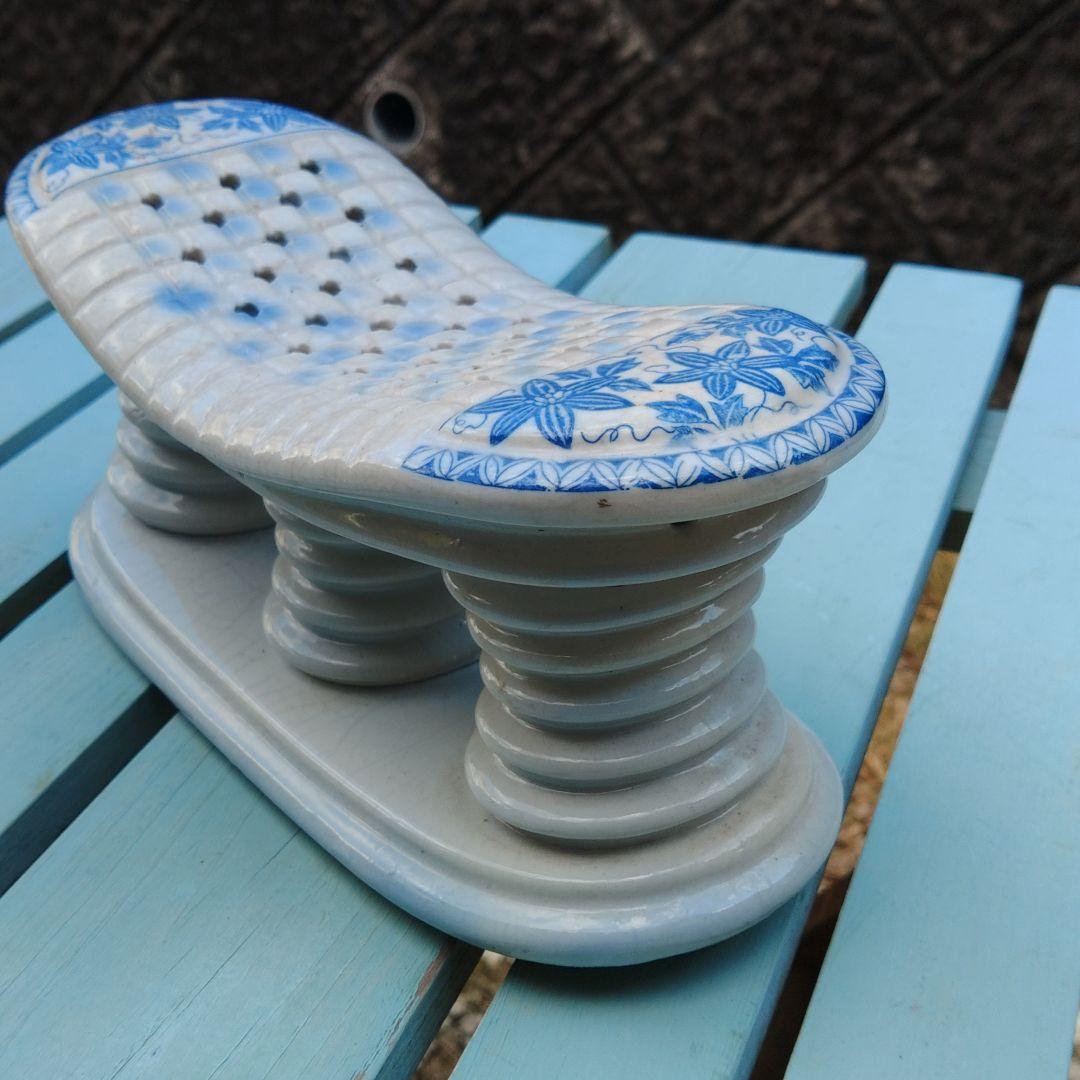 陶器枕　レトロ枕　アンティーク雑貨